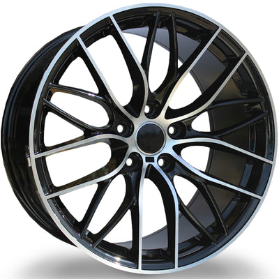 Marquee Replica R6706 Black Machined Wheel