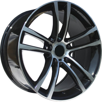Marquee Replica R8916 Black Machined Wheel