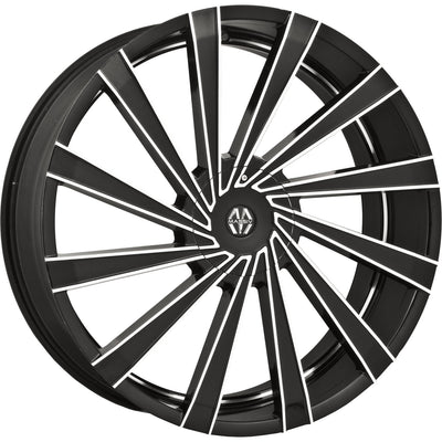 Massiv 921 Machined Black wheel