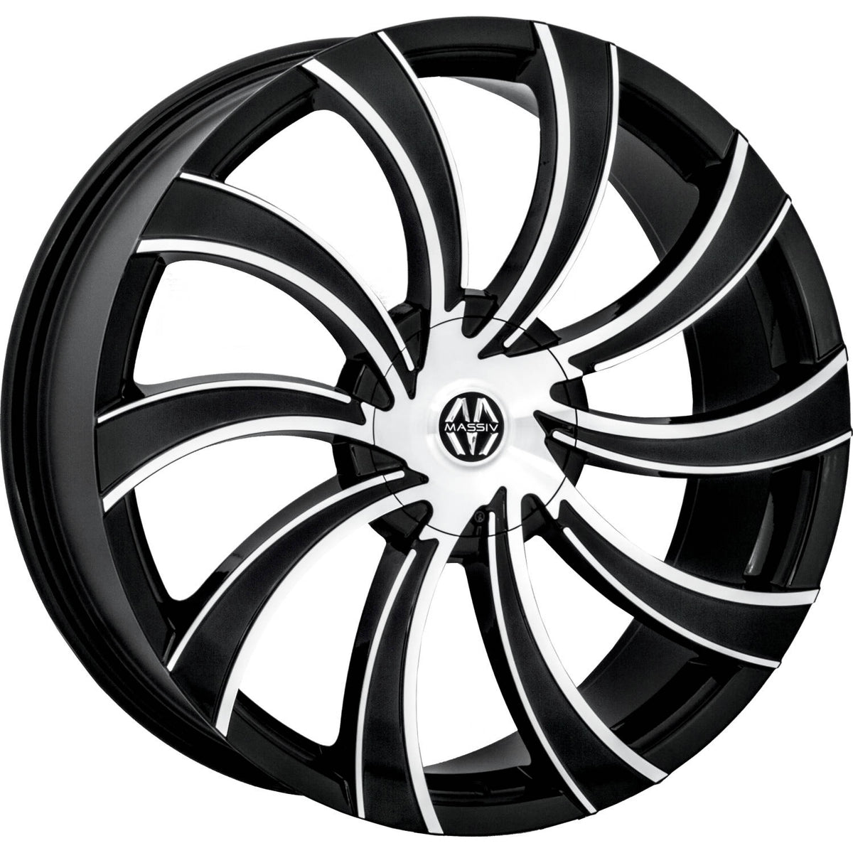 Massiv 922 Black Machined Wheel