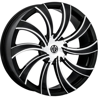Massiv 922 Black Machined Wheel