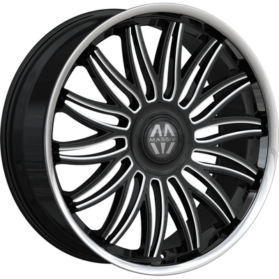 Massiv 928 Black Milled wheel