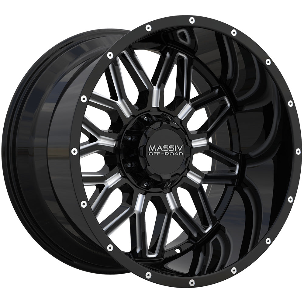 Massiv Offroad OR1 Black Milled Wheel