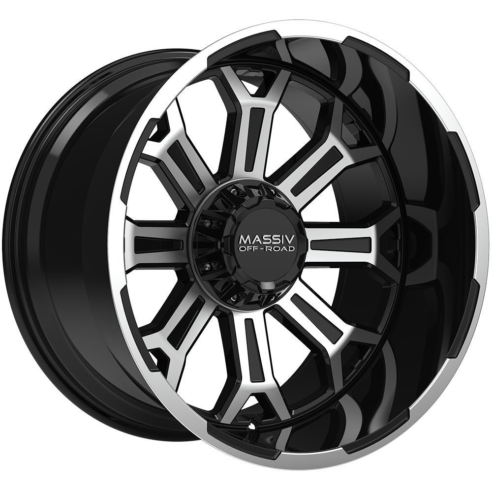 Massiv Offroad OR2 Black Machined Wheel