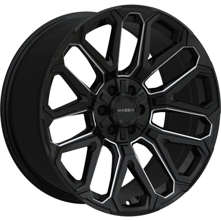 Massiv Offroad OR5 Black Milled Wheel