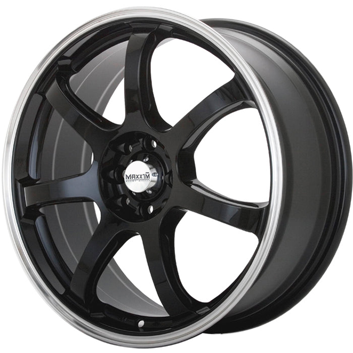 Maxxim Knight Black Machined Wheel