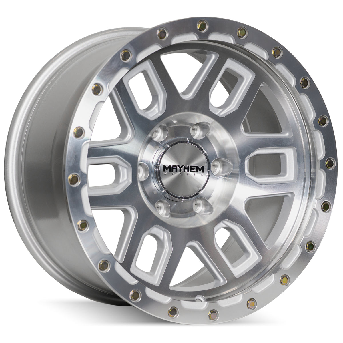 Mayhem Delta Machined Silver Wheel