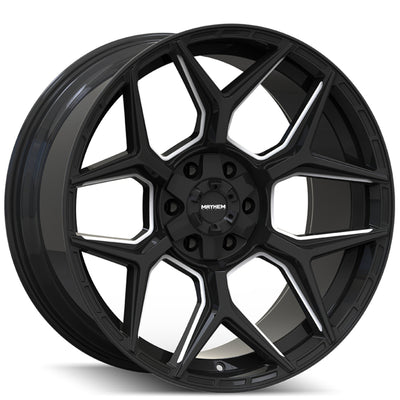 Mayhem Vanquish Black Milled Wheel