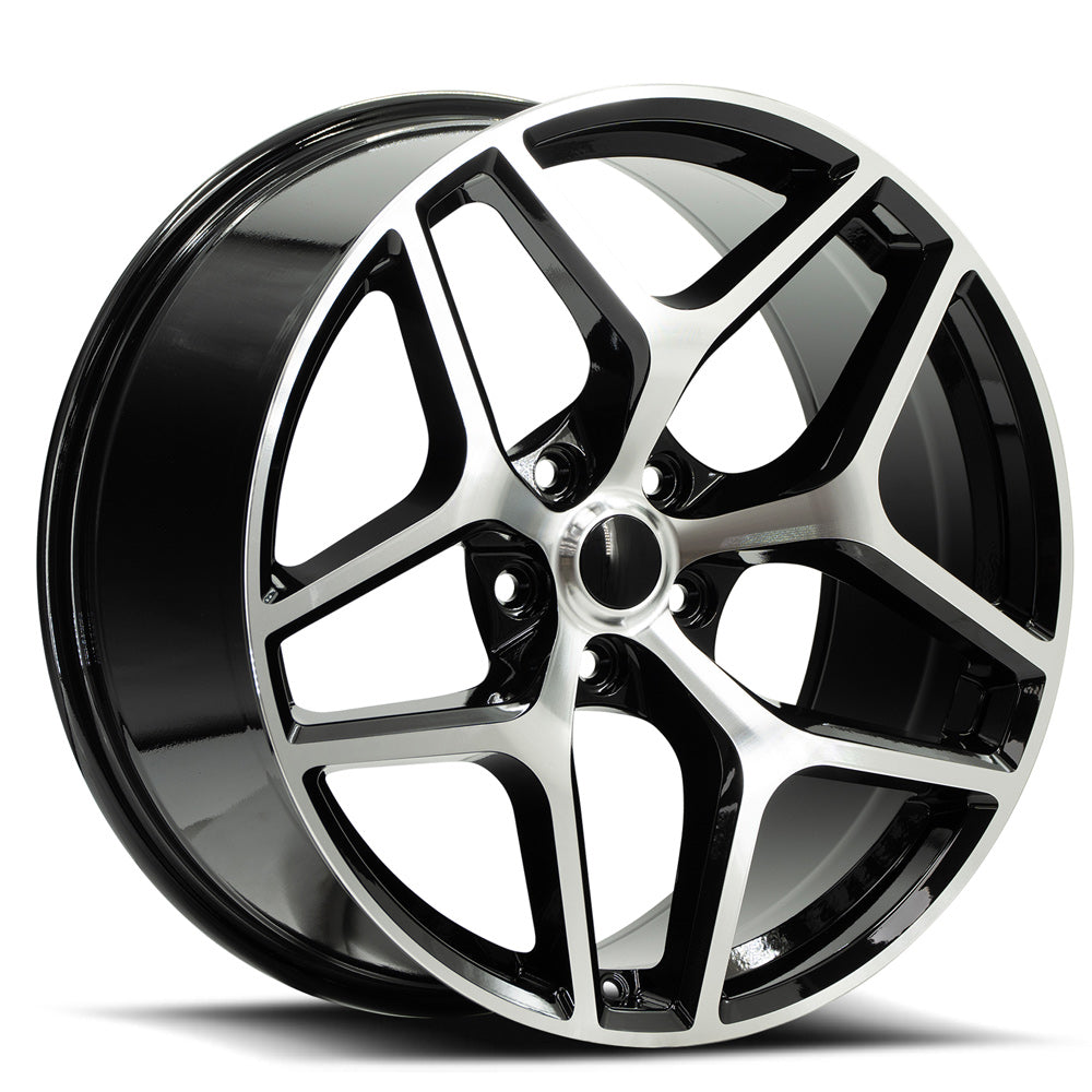 OE Revolution Z28 Black Machined wheel