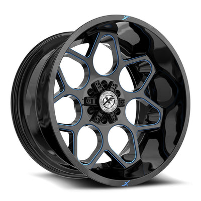 XF Off-Road XF-233 Black/Blue wheel