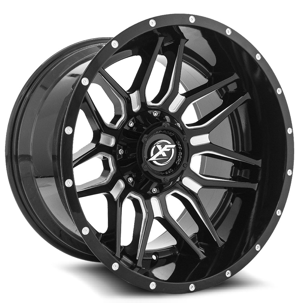 XF Off-Road XF-222 Black/Milled wheel