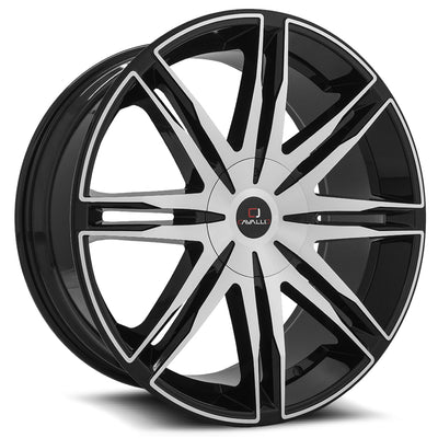 Cavallo CLV-18 Black Machined wheel