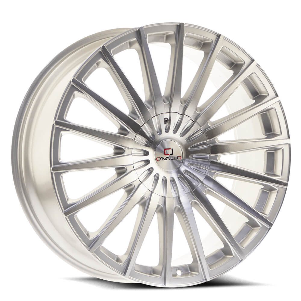 Cavallo CLV-34 Silver Machined wheel