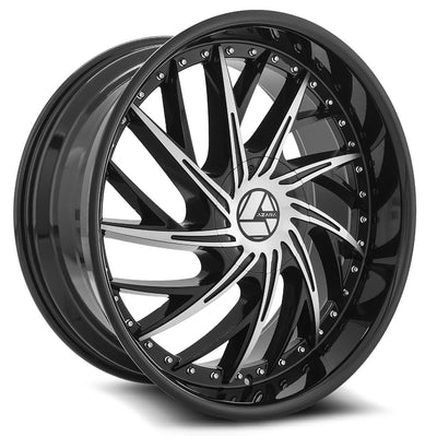 Azara AZA-516 Black Machined wheel