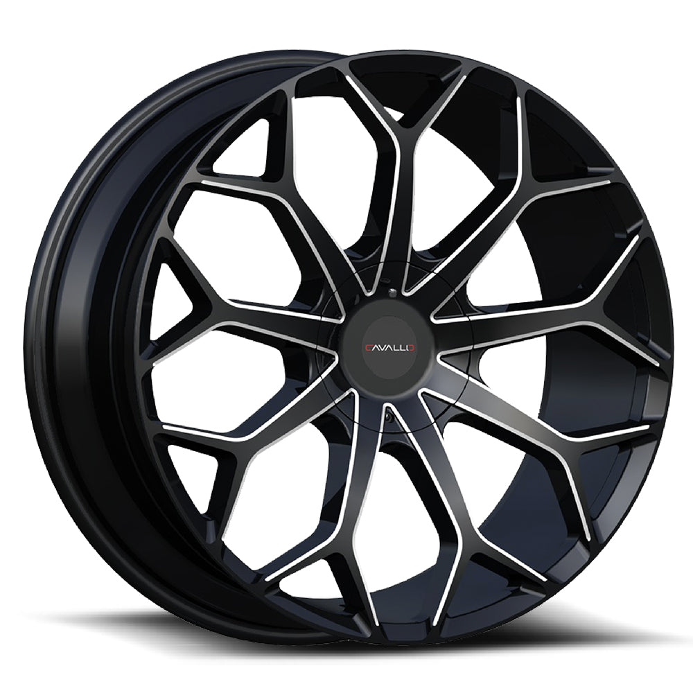 Cavallo CLV-22 Black/Milled wheel