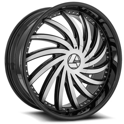 Azara AZA-508 Black Machined wheel