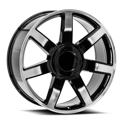 OE Revolution 122 Black Machined wheel