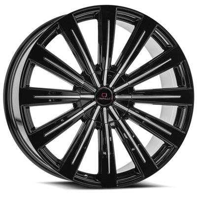 Cavallo CLV-49 Black Machined wheel