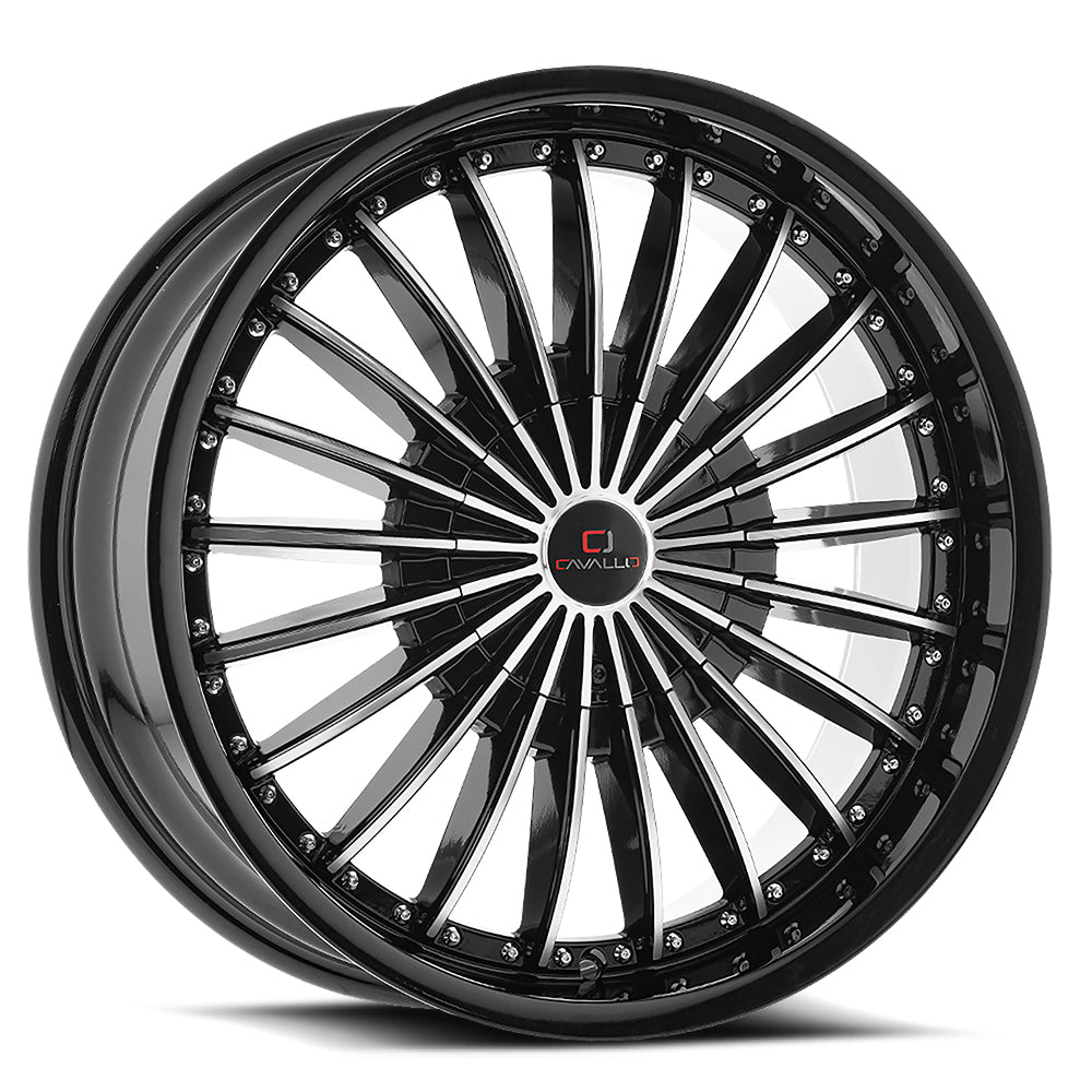 Cavallo CLV-32 Black Machined wheel
