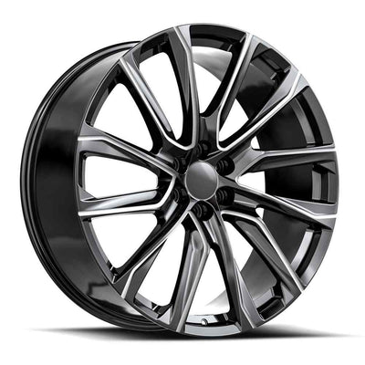 OE Revolution CAD-34 Black/Milled wheel