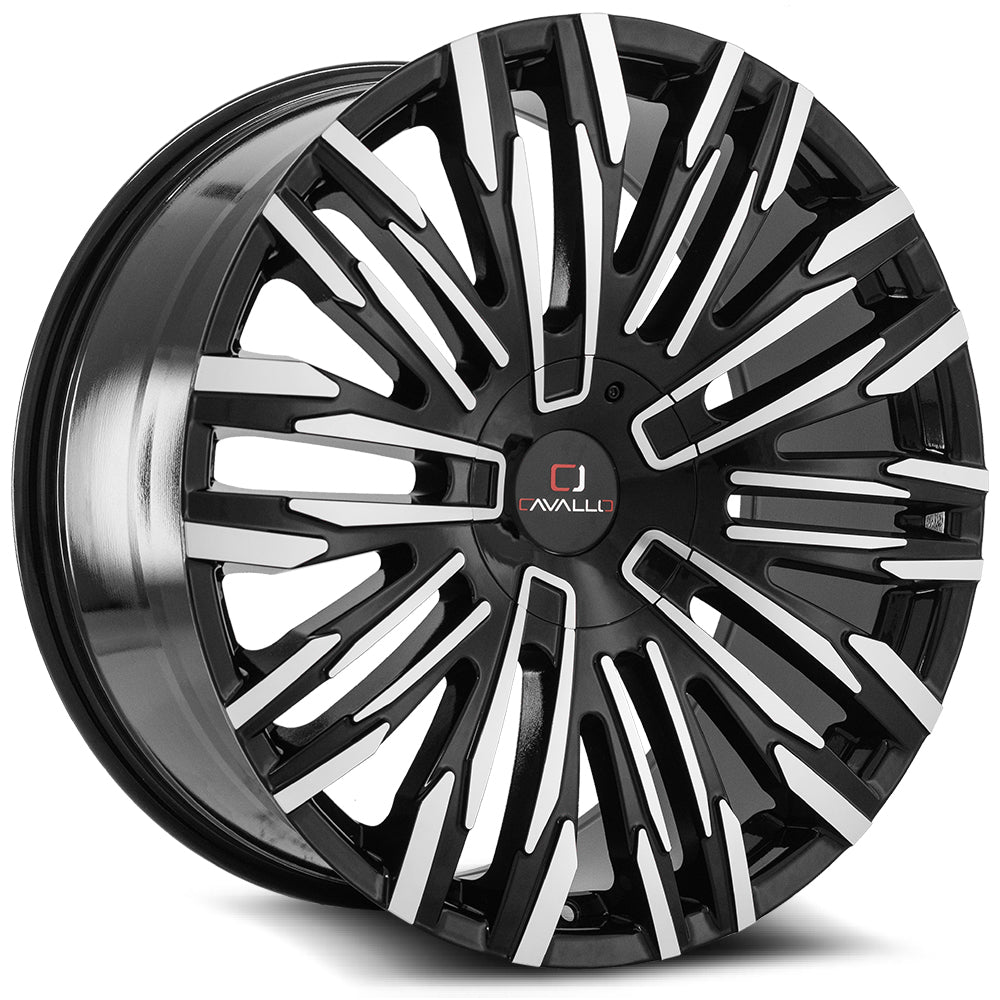 Cavallo CLV-28 Black Machined wheel