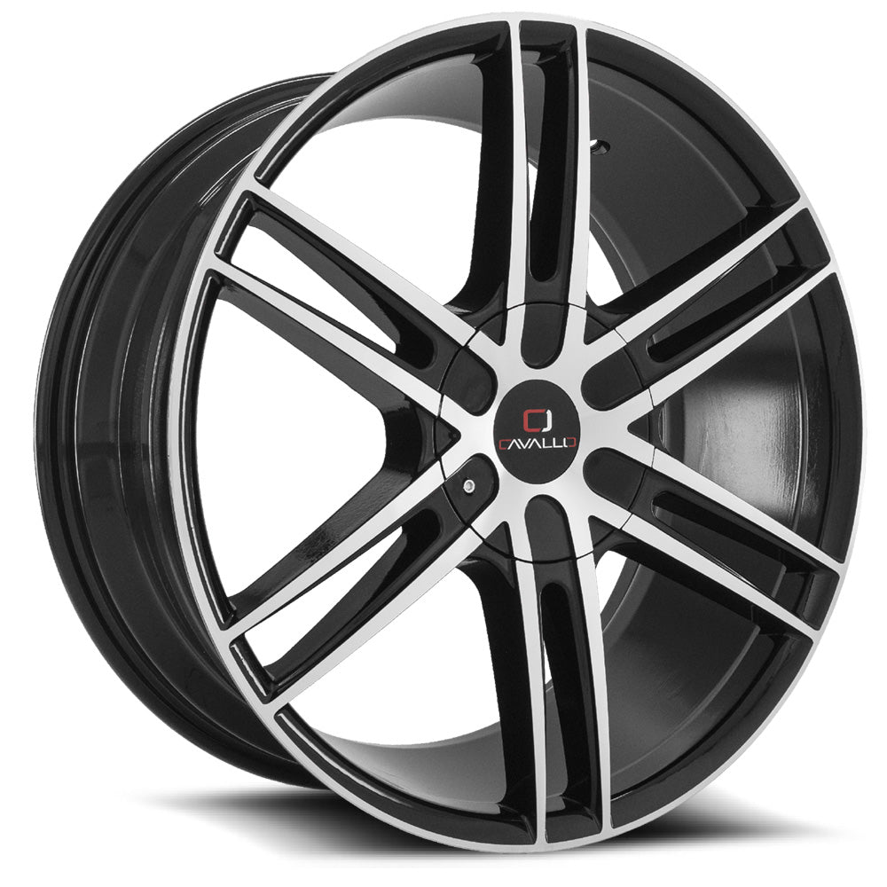 Cavallo CLV-20 Black Machined wheel