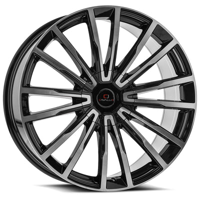 Cavallo CLV-47 Black Machined wheel