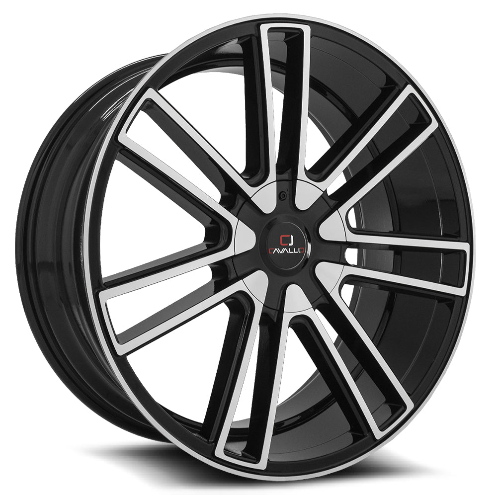 Cavallo CLV-21 Black Machined wheel