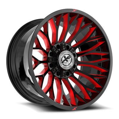 XF Off-Road XF-237 Black/Red Milled wheel