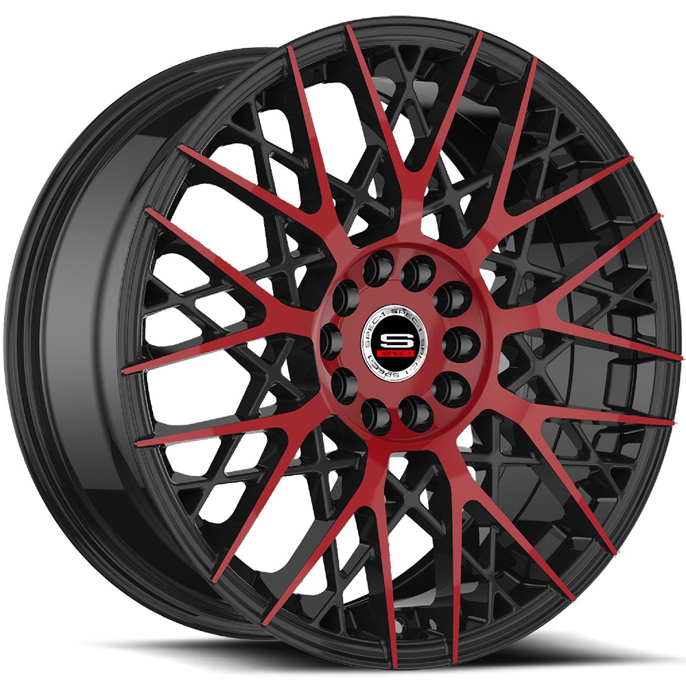 Spec-1 SP-53 Black/Red Machined wheel