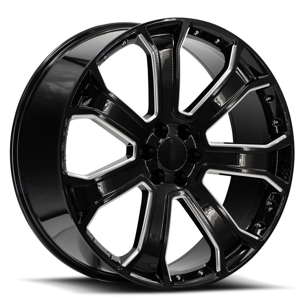 OE Revolution G-06 Black Machined wheel