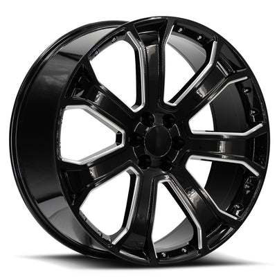 OE Revolution G-06 Black Machined wheel