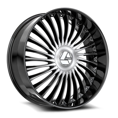 Azara AZX-103 Black Machined wheel