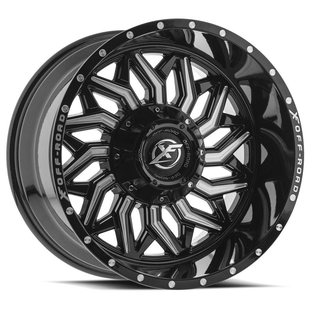 XF Off-Road XF-228 Black/Milled wheel