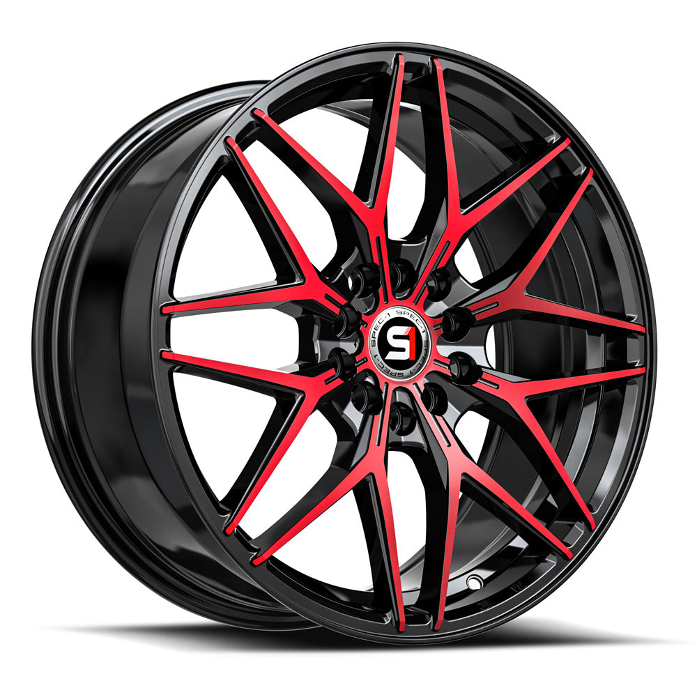 Spec-1 SP-60 Black/Red Machined wheel