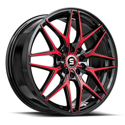 Spec-1 SP-60 Black/Red Machined wheel