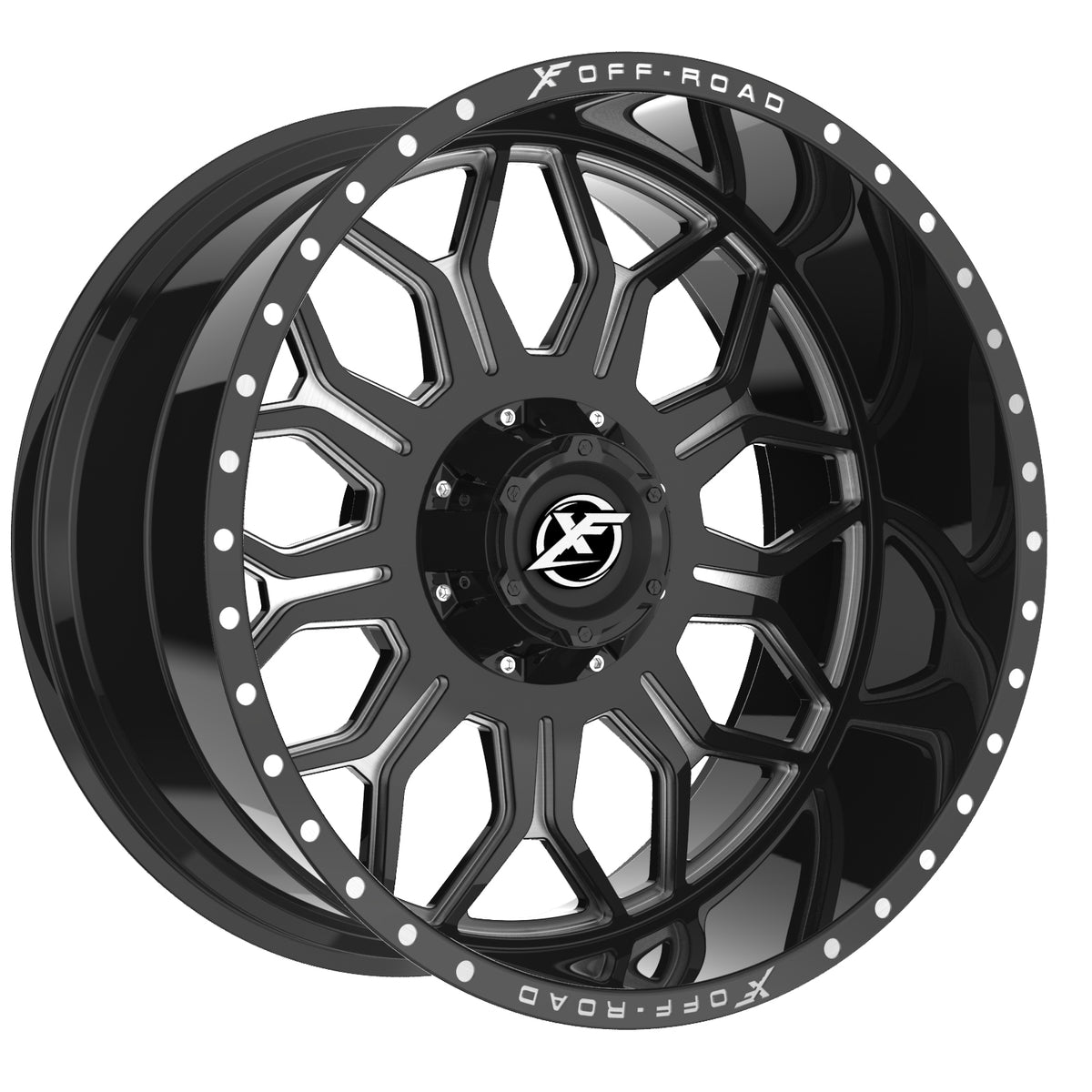 XF Off-Road XF-227 Black/Milled wheel