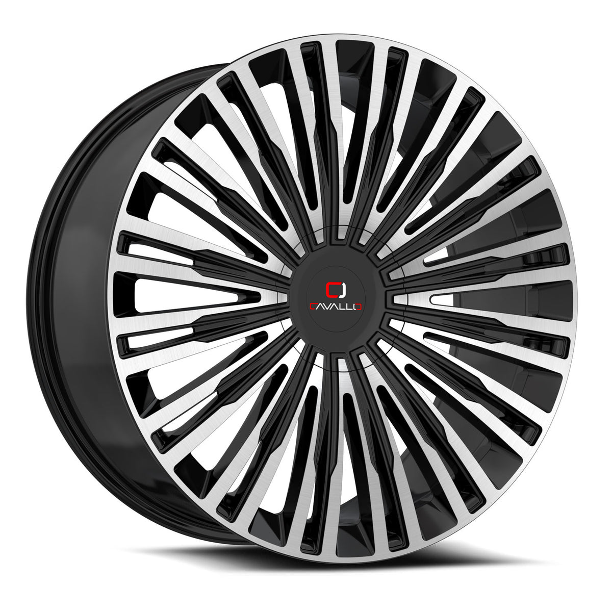 Cavallo CLV-48 Black Machined wheel