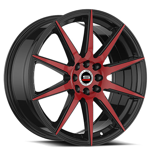Spec-1 SP-51 Black/Red Machined wheel