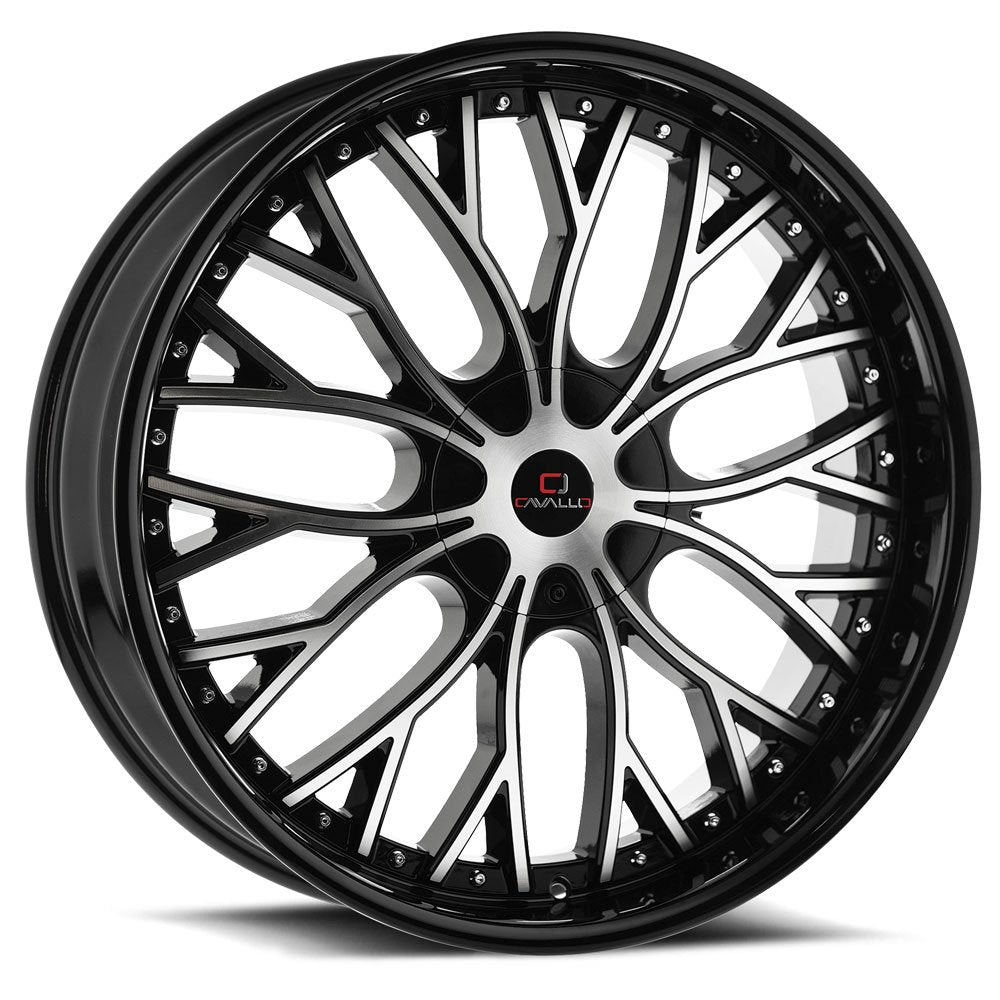 Cavallo CLV-33 Black Machined wheel