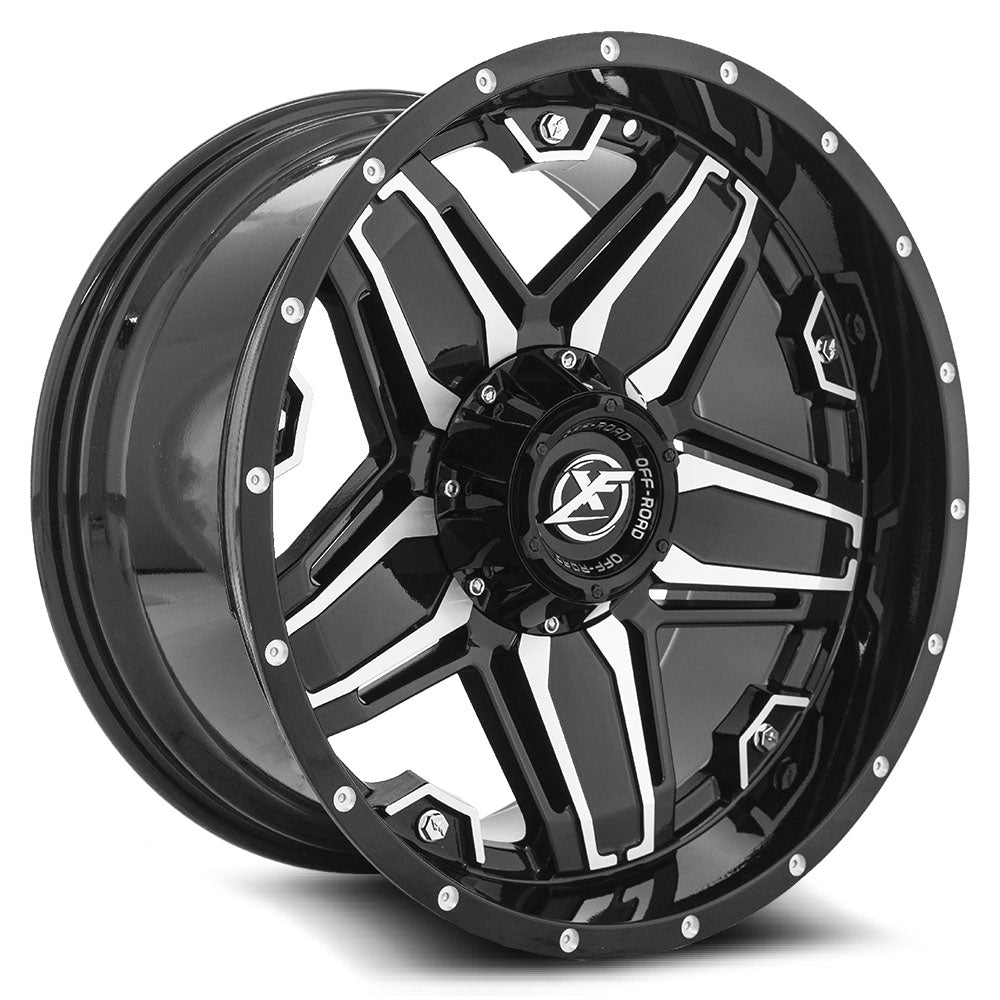 XF Off-Road XF-223 Black Machined wheel