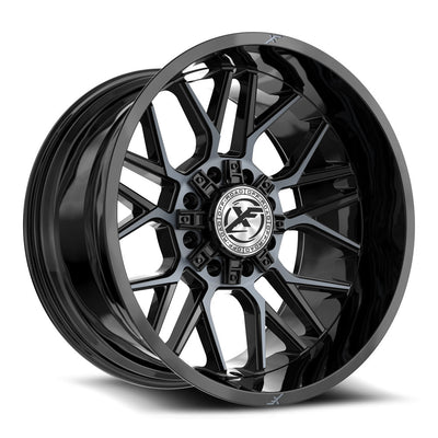 XF Off-Road XF-235 Black Machined/Titanium wheel