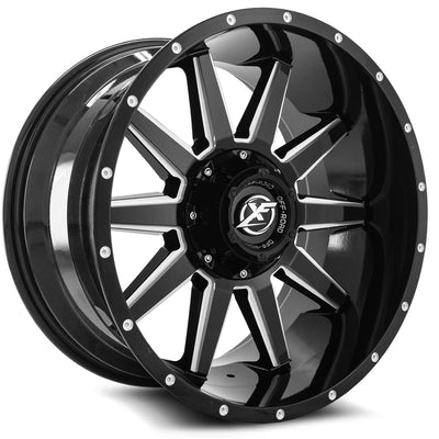 XF Off-Road XF-219 Black/Milled wheel