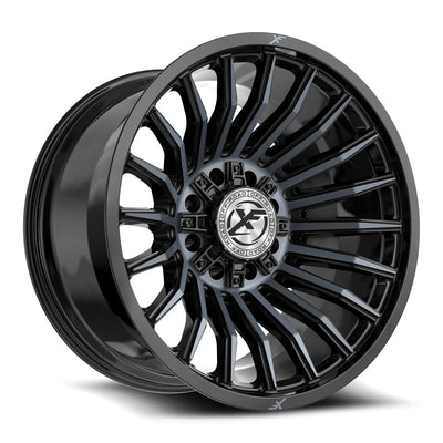 XF Off-Road XF-231 Black Machined/Titanium wheel