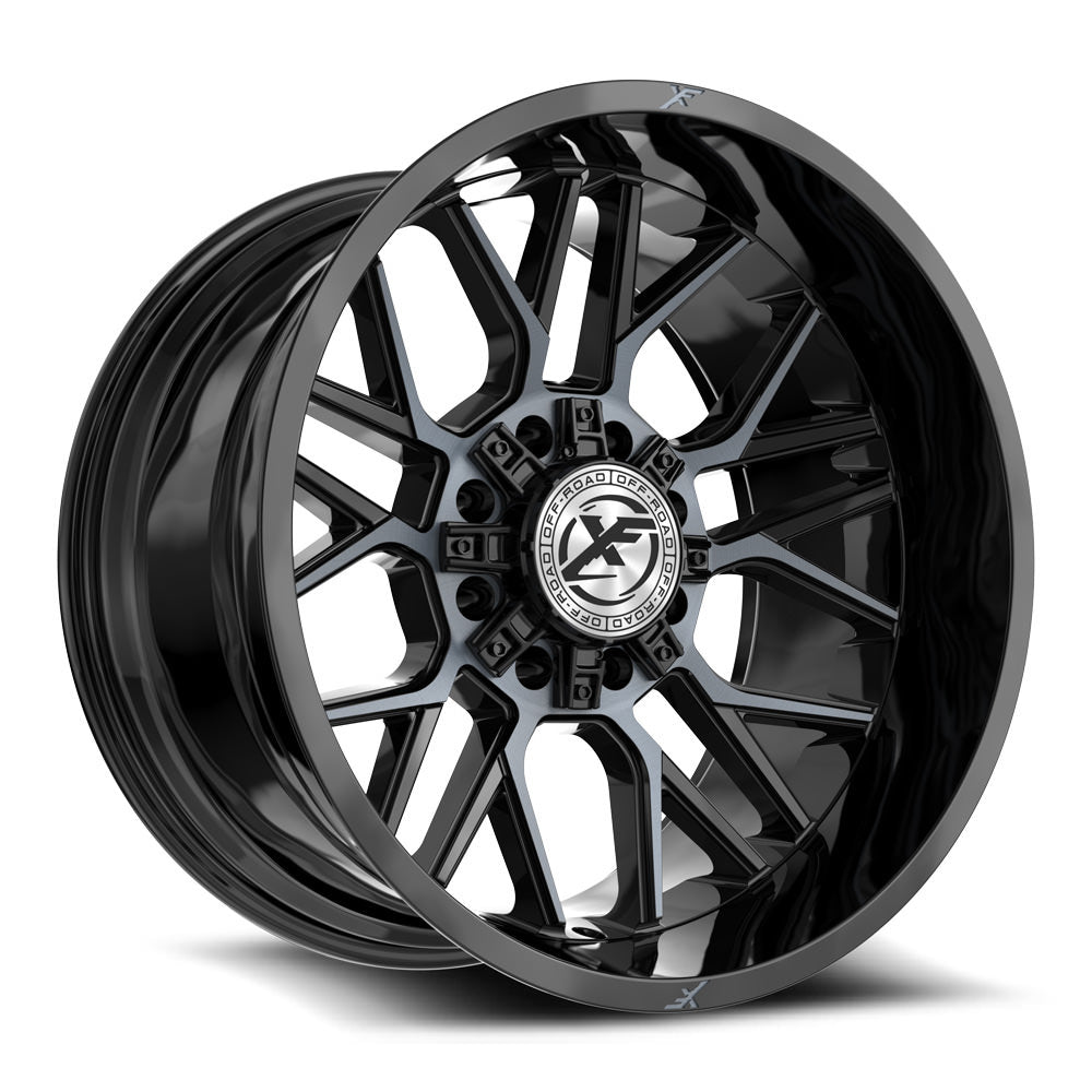 XF Off-Road XF-235 Black Machined/Titanium wheel