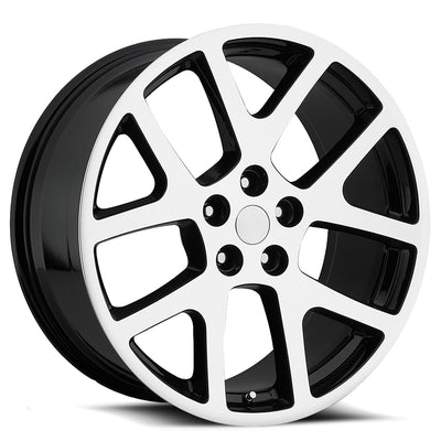 OE Revolution 107 Black Machined wheel