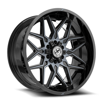 XF Off-Road XF-238 Black Machined/Titanium wheel