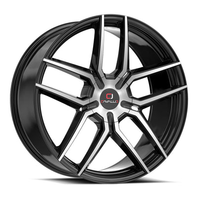 Cavallo CLV-55 Black Machined wheel