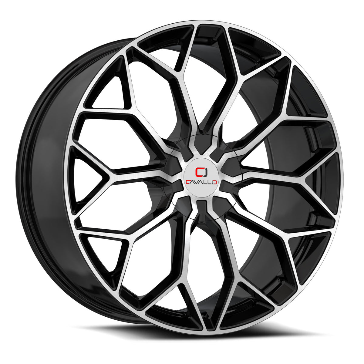 Cavallo CLV-44 Black Machined wheel