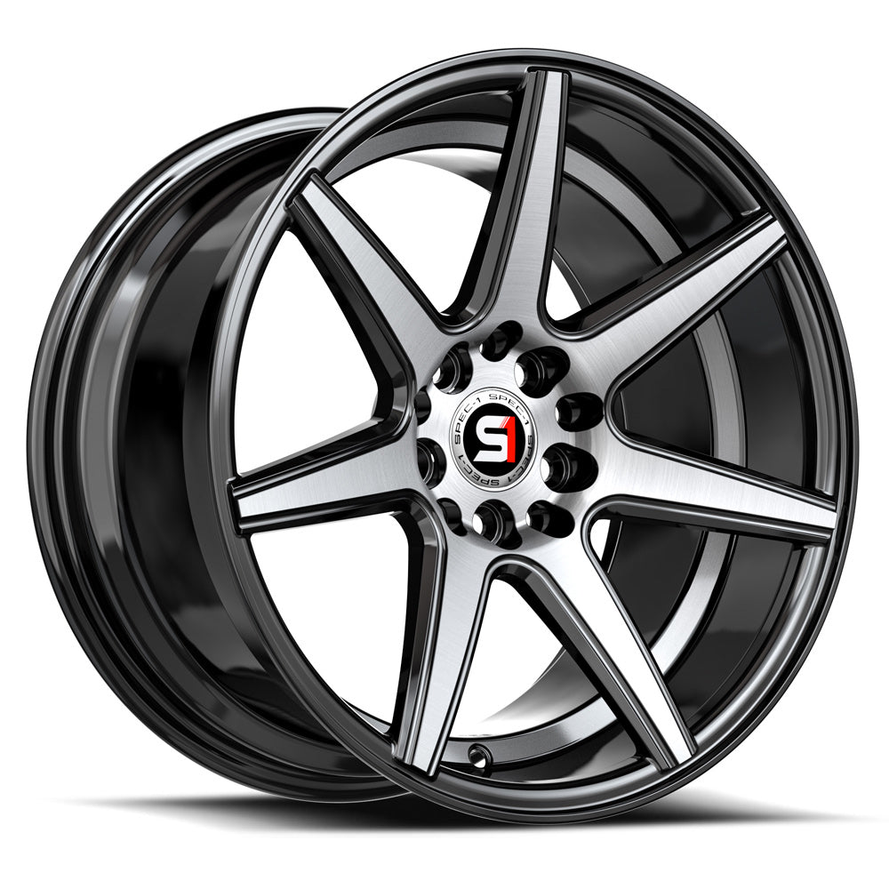 Spec-1 SP-73 Black Machined wheel